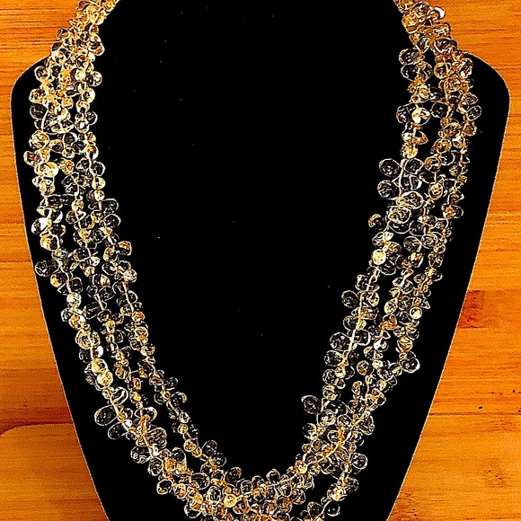 Lucoral Company Jewelry - $78  Designer Multi Strand Citrine Estate Necklace  Sterling  Marked LUC 925